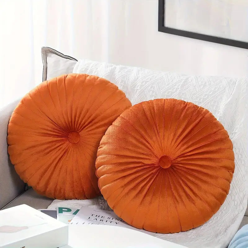NordPlush Nordic-Inspired Round Throw Pillow