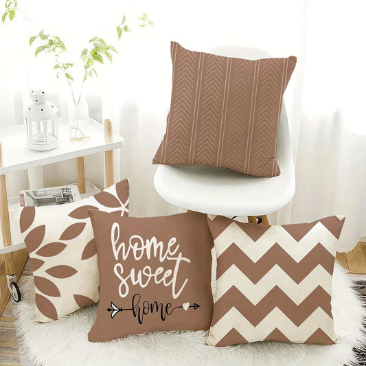 HeritaLoom 4-Pack Traditional Style Throw Pillow Covers