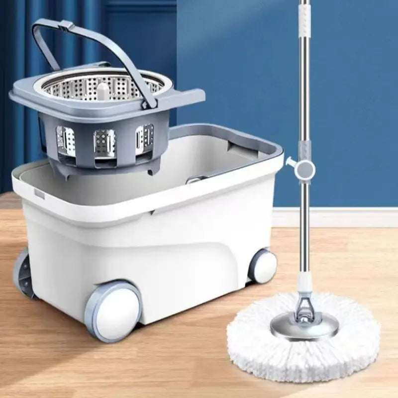 AquaGlide Dual Drive Swivel Mop & Bucket Set