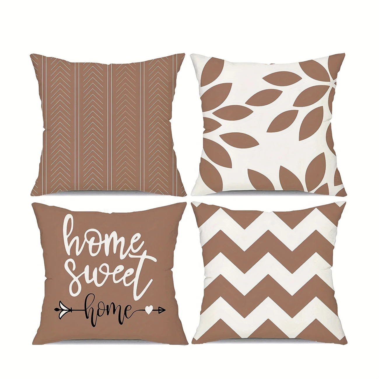 HeritaLoom 4-Pack Traditional Style Throw Pillow Covers