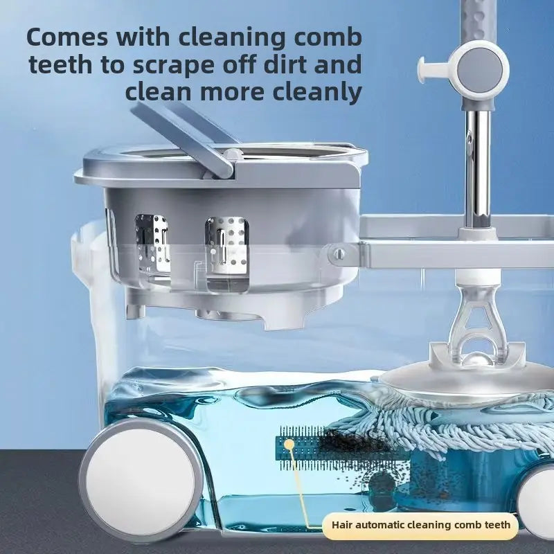 AquaGlide Dual Drive Swivel Mop & Bucket Set