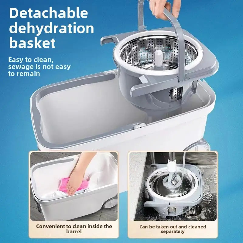 AquaGlide Dual Drive Swivel Mop & Bucket Set