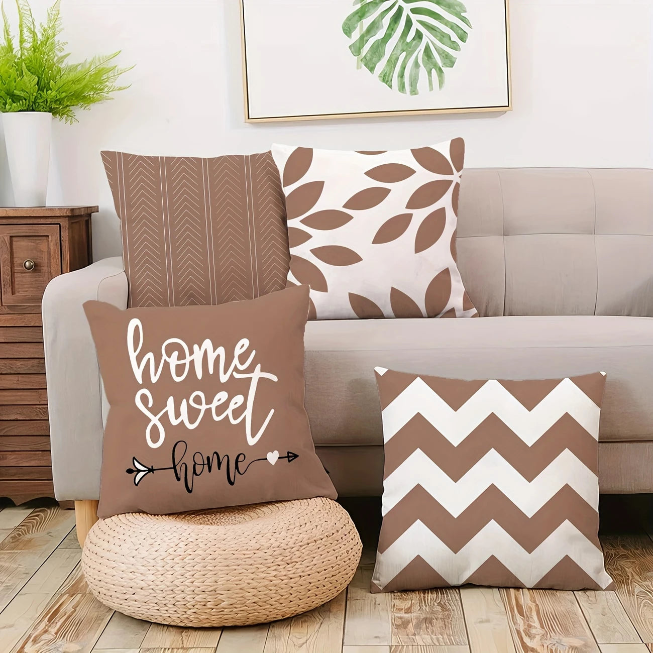HeritaLoom 4-Pack Traditional Style Throw Pillow Covers